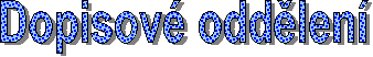 Dopisov oddlen